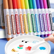 [물에뜨는보드마카] 1+1 물에 뜨는 12색 플로팅펜 워터펜 색칠 스티커 만들기 색칠하기 그림 그리기 워터 색칠북 보드마커