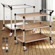 일반형 2단 3단 신대 서빙카트 식당 이동 운반 업소용, 내츄럴오크 3단 신대, 본상품선택