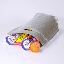 지퍼 손잡이 은박 보냉봉투 15p세트(스탠드형) (35x40cm)