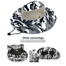 정글모 정글모자 등산모자 여름 위장 보니 모자 전술 군사 파나마 버킷 야외 등산 사냥 카모 캡 메쉬 썬, [02] A2