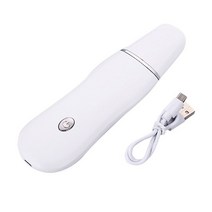 아쿠아필기계 아쿠아필링기 갈바닉 워터필링기 피지제거기New Sale Skin Scrubber Vibration Face Spatula, 02 White with OPP bag