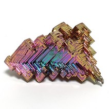 천연원석 비스무스 Bismuth 원자번호83번 창연 124g +전시용좌대 +보증서