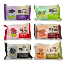 태광 때비누 목욕비누 바디스크럽 비누 150g(6종류)곡물/오이/라벤더/로즈/참숯/홍삼, 참숯