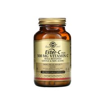 Solgar 솔가 에스터C 플러스 비타민C 500mg 100베지캡슐 지용성비타민 에스터기