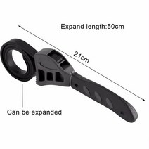유수 분리기 500mm 고무 스트랩 렌치 항아리 뚜껑 풀기 배관 오프너 도구 유니버설 오일 필터 스패너 캔 따, 01 A