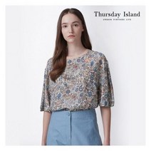 [써스데이아일랜드][Thursday Island] 여성 패턴물 박시 블라우스(T214MBL253W) 396005