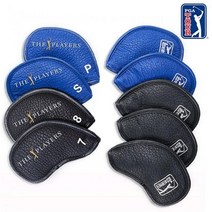 PGA TOUR 더 플레이어스 골프 아이언 헤드 커버 9개 세트 골프용품 필드용품, ./블랙