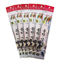 태일 볼락 열기 카드채비 7본 고등어 어피카드