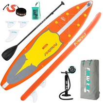 공기주입식 SUP 패들 paddle 서핑 롱 보드유럽과 미국 수출 새로운, 오렌지 레드 3408015cm