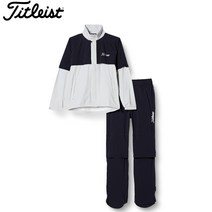 타이틀리스트 골프 레인 웨어 상하의 세트 바람막이 자켓 남성 블랙네이비 TSMR1695, 블랙