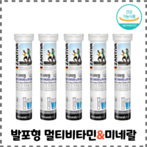 독일 잔티바 물에타먹는 발포형 멀티비타민 앤 미네랄 20정x5통, 5통, 20정