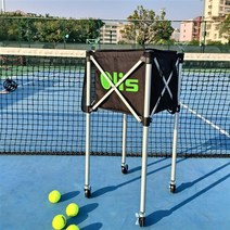 테니스볼카트 럭셔리 테니스 카트 프레임 자동 구기 줍기 바구니 훈련 기구, 없음, 3테니스카트(주머니포함)