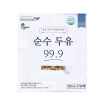 바디랩 순수 두유 99.9, 16개, 190ml