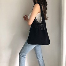휴가철 만만한 패션 여름 여행 숄더백 에코백 쇼퍼백 니트 주름 가방 그물가방 손뜨개
