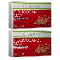 COSTAR POLICOSANOL MAX 12MG 60Tablet 코스타 호주 폴리코사놀 맥스 12mg 60정 2팩, 2개