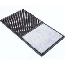 수입 안전화털이개 습식 신발 골프화 흙 먼지 털이개 사무실 현관 발 매트 A4, 83x45cm, 브라운