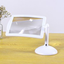 스탠드 돋보기 LED 조명 미세작업 독서등 3배율 확대경 와이드프레임, 단품