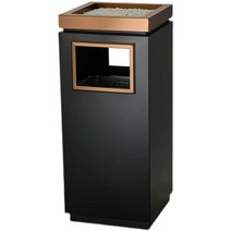 스테인레스 재떨이 담뱃재 꽁초 호텔 수거함 휴지통, 올블랙골드 직접투자