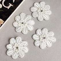 퀼트가게모티브 큐빅 눈꽃송이 백아이보리 부자재