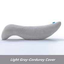 태국라텍스베개 태국 천연 라텍스 S자형 안전 큰 베개 메모리 폼 임산부 옆 수면 다리 마사지, [07] Pure cotton green