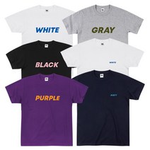 깔끔한 기본티 로고 COLOR 반팔 면티셔츠