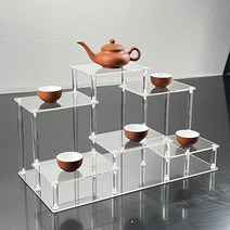 솜인형보관 건담장식장 전시용 아크릴 케이스 장식장 투명 소형 선반 선반 다층 진열대, 2열 대형 흑색(보드 흑색 기둥 투명)