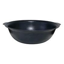 야철대장 길들인 통주물 업소용 무쇠 튀김솥, 길들인 무쇠웍39cm