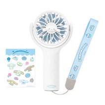 로이체 산리오 캐릭터즈 BLDC 저소음 휴대 미니 핸디팬 선풍기(시나모롤), 시나모롤