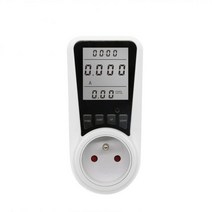 나인틴 디지털 전력계 AC EU LCD 전기 소비 측정기 소켓 와트 Kwh 에너지 미터 FR US BR 전력 분석기, [04] FR, 04 FR