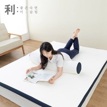 아리아 라텍스 바디필로우+겉커버, 다크블루