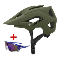 Cairbull 쉴드일체형 초경령 카스크 MTB 로드 자전거헬멧, 10+M(54-58CM)