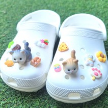 [당일무배] 잼잼홀릭 고양이 세트 12종 파츠 신발장식 악세사리