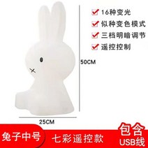 LED 미피조명 토끼램프 수유등 무드등 수면등, 다른, Zhongtu 50CM(리모컨 컬러풀) 충전식