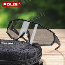 자전거 고글 사이클 안경 라이딩 남녀공용 mtb 스포츠 고급, 블랙 프레임 투명 색상 변경 필름-P1051