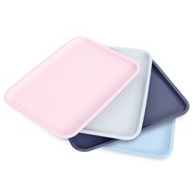 국산 논슬립 직사각 쟁반 모던 트레이 홈 카페 식당 업소용, 모던트레이 네이비 1개