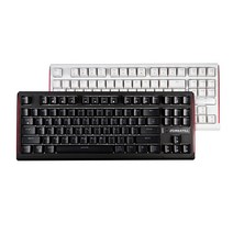 게이밍 기계식 키보드 텐키리스 블랙 G400K LED 단일모드, 적축