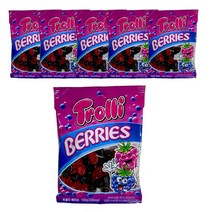 트롤리 베리스 100g x 4pack 라스베리 블랙베리 과일맛 젤리, 100g x 6pack
