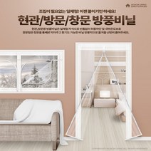 투명비닐천막 테라스방풍막 방한비닐베란다용 현관문 현관방풍비닐커튼자석형 방풍용 방한문비닐막, 방풍비닐창문용 특대형(300x165cm)