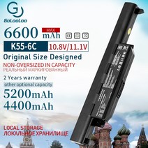 Golooloo 노트북 배터리 LENOVO G580 Z380 Z380AM Y480 G480 V480 Y580 G580AM L11N6R01 L11M6Y01 L11L6Y01 L11S6, [03] 6600MAH