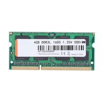 DDR3L 4GB/8GB 키트 1600MHz PC3L-12800 1.35V 204핀 노트북 컴퓨터 메모리 RAM 모듈 업그레이드 인텔/AMD 그린(4GB)과 호환, 4GB