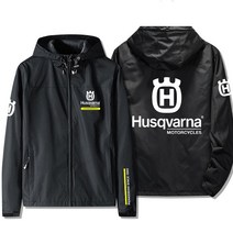 [바이니즘] Husqvarna 허스크바나 오토바이 바이크 바람막이 자켓, 화이트