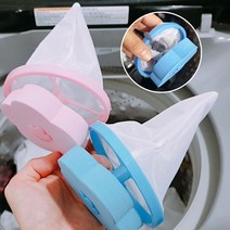 린더스위스 통돌이 세탁기 먼지 제거 거름망 필터 세탁 볼, 1색, 린더스위스 세탁거름망 블루