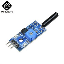 DC 3 V-5V 고감도 진동 스위치 LM393 센서 모듈 도구 Arduino 팬 자동 자동차용 충격, 기본