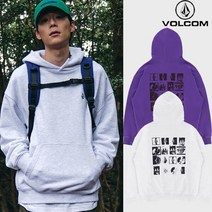 롯데백화점볼컴 MONO 프린트 오버핏 후드티셔츠 VA221HM002 256219