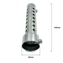 35mm42mm45mm48mm60mm 범용 오토바이 db 킬러 소음기 소음 제거기 배기 조절 머플러 소음기, 긴 35mm
