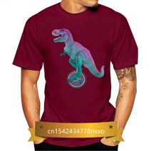 외발자전거 로스트 신즈 외발 자전거 공룡 남성용 그래픽 티셔츠, 12 redMenxry4972_07 4XL