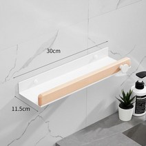 히노끼욕조 이동욕조 편백나무반식욕기 우드 매트 블랙 욕실 코너 선반 주방 벽 선반 샤워 목욕 샴푸 수납, 10 White 30cm