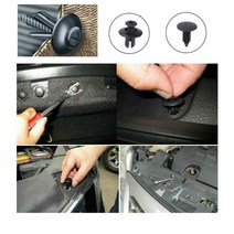 차량 패스너 클립 리벳 플라스틱 나사 볼트 100개, 없음