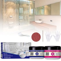 porcelain repair kit 방수 도자기 수리 키트 욕조 refinishing kit white for acrylic porcelain enamel a b 부품 세트, 없음