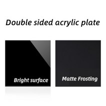 조명용아크릴 조명판 플라스틱 보드 빈 투명 200x200mm 검은 색 아크릴 판 PMMA 보드 플라스틱 시트 유기, 04 100X100 (3Pcs)_02 3mm